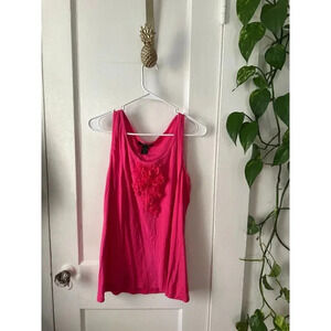 Style & Co Women’s size x-large pink floral tank top